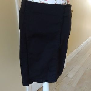 New York & Company black pencil skirt career sz 4